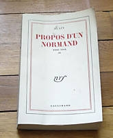 Alain - Propos d'un normand (tome V)