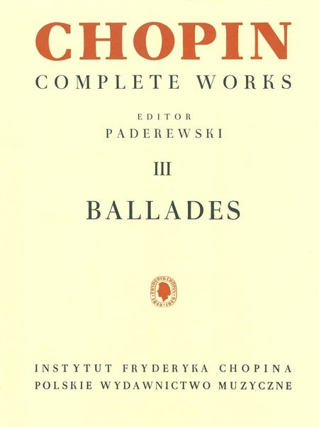 CHOPIN Ballades CHOPIN Ballades