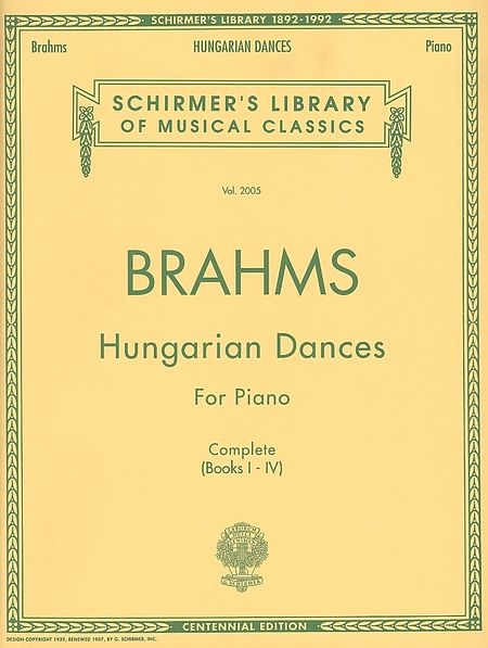 BRAHMS Danses hongroises BRAHMS Danses hongroises