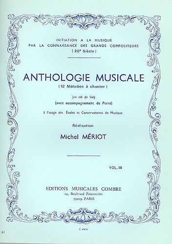 Anthologie vocale Michel Mériot