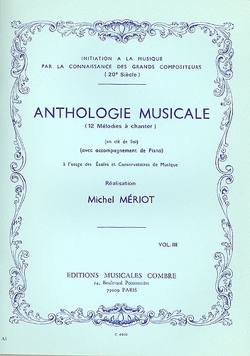 Anthologie vocale Michel Mériot Anthologie vocale Michel Mériot