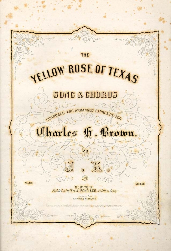 The Yellow rose of Texas The Yellow rose of Texas