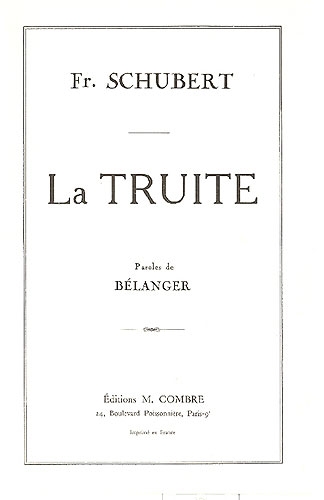 La truite (Schubert) La truite (Schubert)