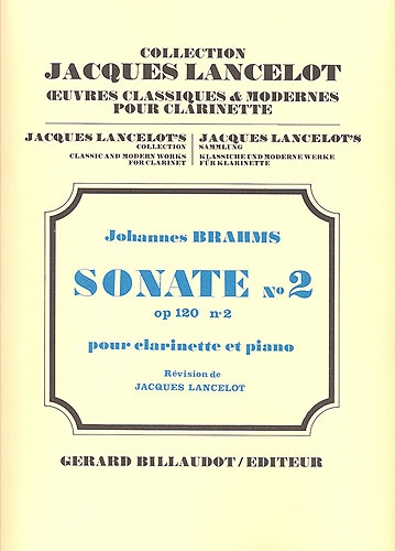 Sonate pour clarinette op 120 n ° 2 Sonate pour clarinette op 120 n ° 2