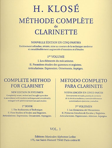 Méthode complète de clarinette