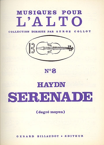 Sérénade Sérénade