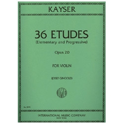 Kayser - 36 études op 20 (vol 2)
