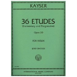 Kayser - 36 études op 20 (vol 2) Kayser - 36 études op 20 (vol 2)