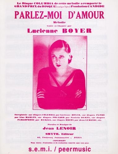 Parlez-moi d'amour - Jean Lenoir Parlez-moi d'amour - Jean Lenoir
