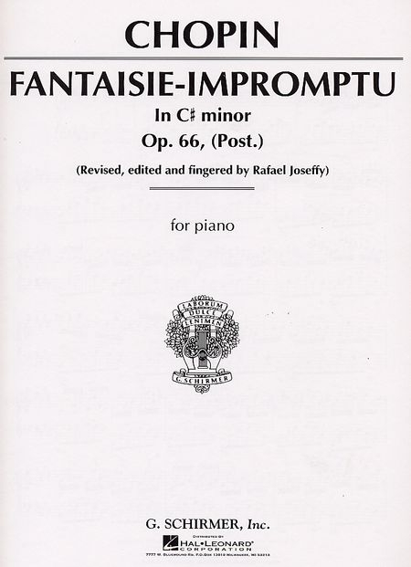 Chopin - Fantaisie - Impromptu Chopin - Fantaisie - Impromptu