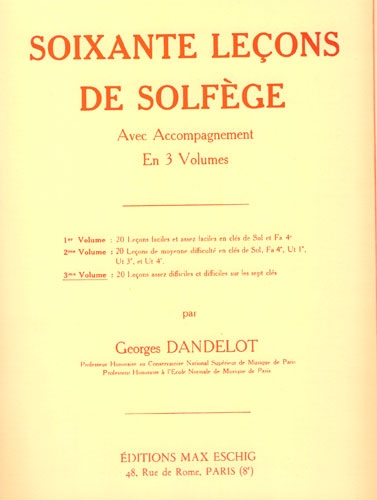 40 leçons de solfège (Armand Bournonville) vol 2