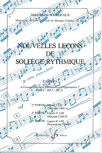 Nouvelles leçons de solfège rythmique vol 1 Nouvelles leçons de solfège rythmique vol 1