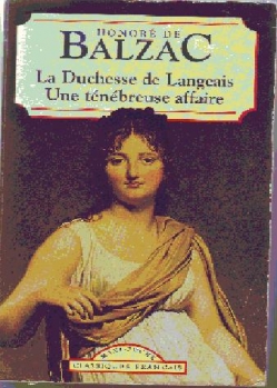La duchesse de Langeais ;: [and], Une ténébreuse affaire