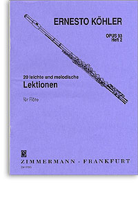 20 leichte und melodische Lektionen op. 93 Heft 1 für Flöte solo: in fortschreitender Schwierigkeit
