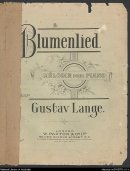 Blumenlied - Gustav Lange